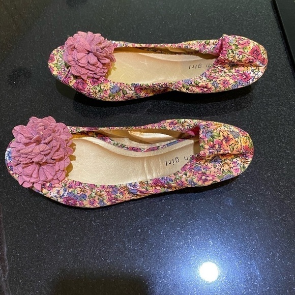 Madden Girl Pink Floral open toe ballet flats, size 8.5 - Picture 5 of 10